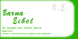 barna eibel business card